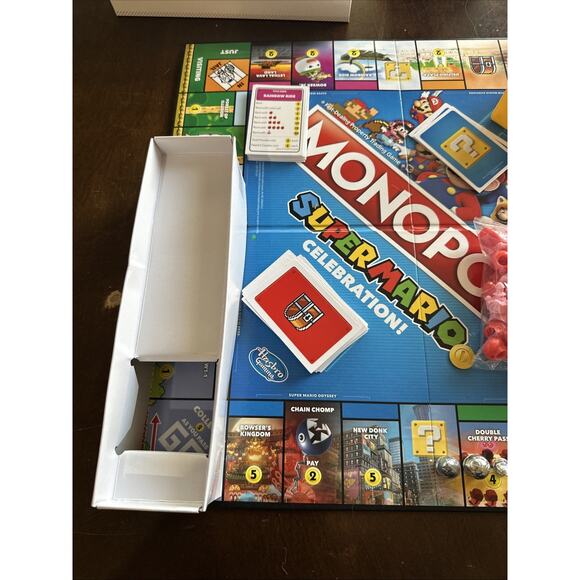 Hasbro Monopoly Super Mario Celebration Edition Board Game New (open box) - Picture 5 of 9